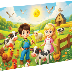 Ahşap Puzzle Çiftlik