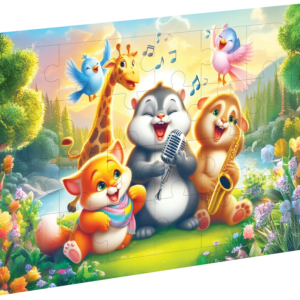 Ahşap Puzzle Neşeli Dostlar