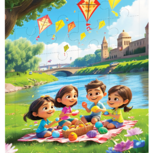Ahşap Puzzle Piknik Günü