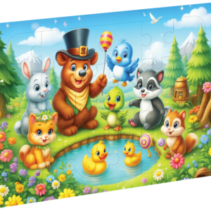 Ahşap Puzzle Sevimli Hayvanlar